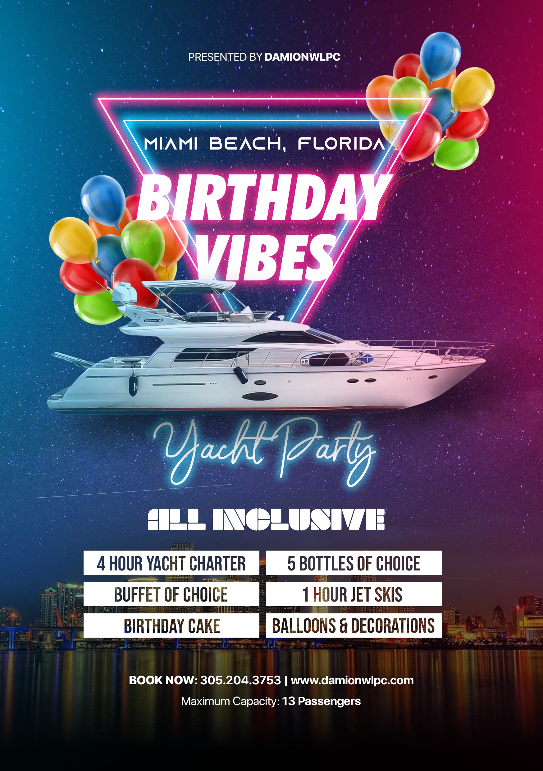 all inclusive yacht party miami